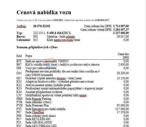 Mercedes-Benz S trieda Sedan 400d Long 4Matic AMG Line Executive Premium Plus, Pano, HUD, Burme