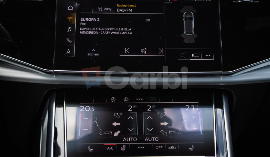 Audi Q8 50 TDI Sline, Pano, Webasto, Soft-close, R22, odpočet, posúvne zadné sedadlá