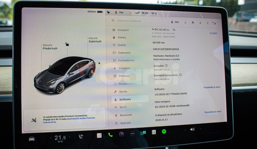 Tesla Model 3 Long Range 4x4 Premium Sound, odpočet DPH